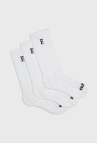 The Sport Crew Sock - White